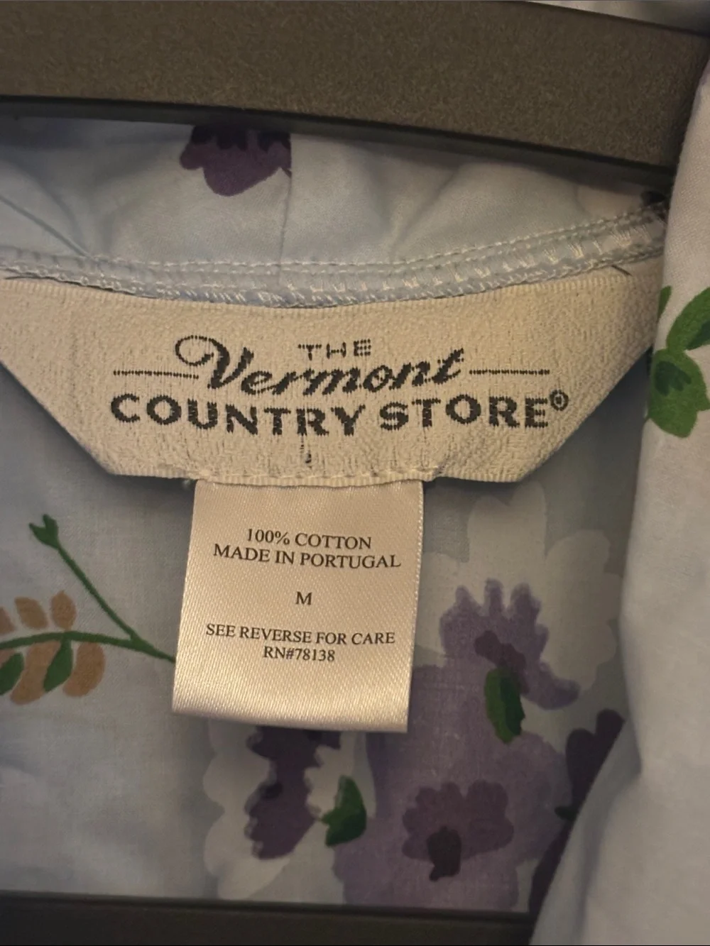 New Vermont Country Store Portuguese Cotton Robe - M
